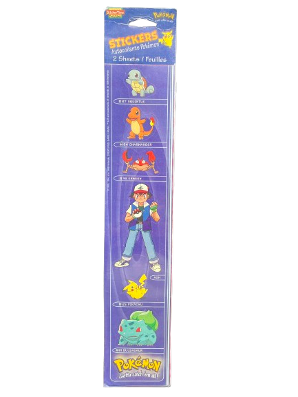 Fun & Games Pokemon Stickers 2 sheets