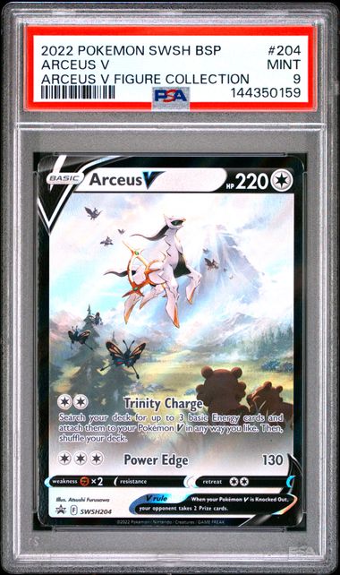 PSA 9 ARCEUS V BLACK STAR PROMO