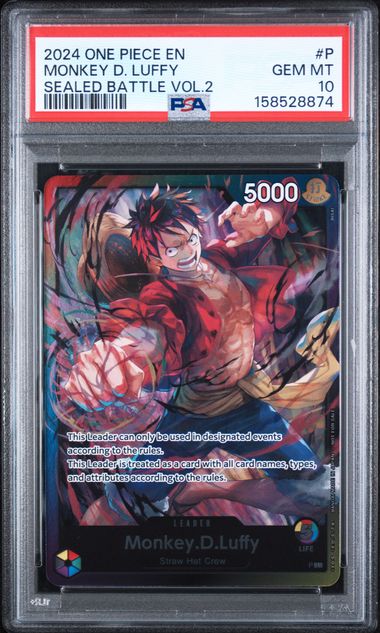 PSA 10 #P MONKEY D. LUFFY SEALED BATTLE VOL.2