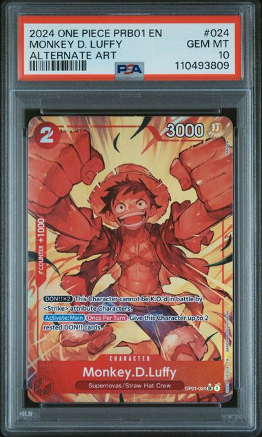 PSA 10 MONKEY D. LUFFY ALTERNATE ART