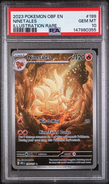 PSA 10 NINETALES OBSIDIAN FLAMES