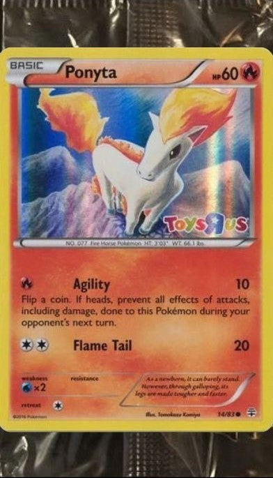 Ponyta Toys "R" Us Promo sous scellé