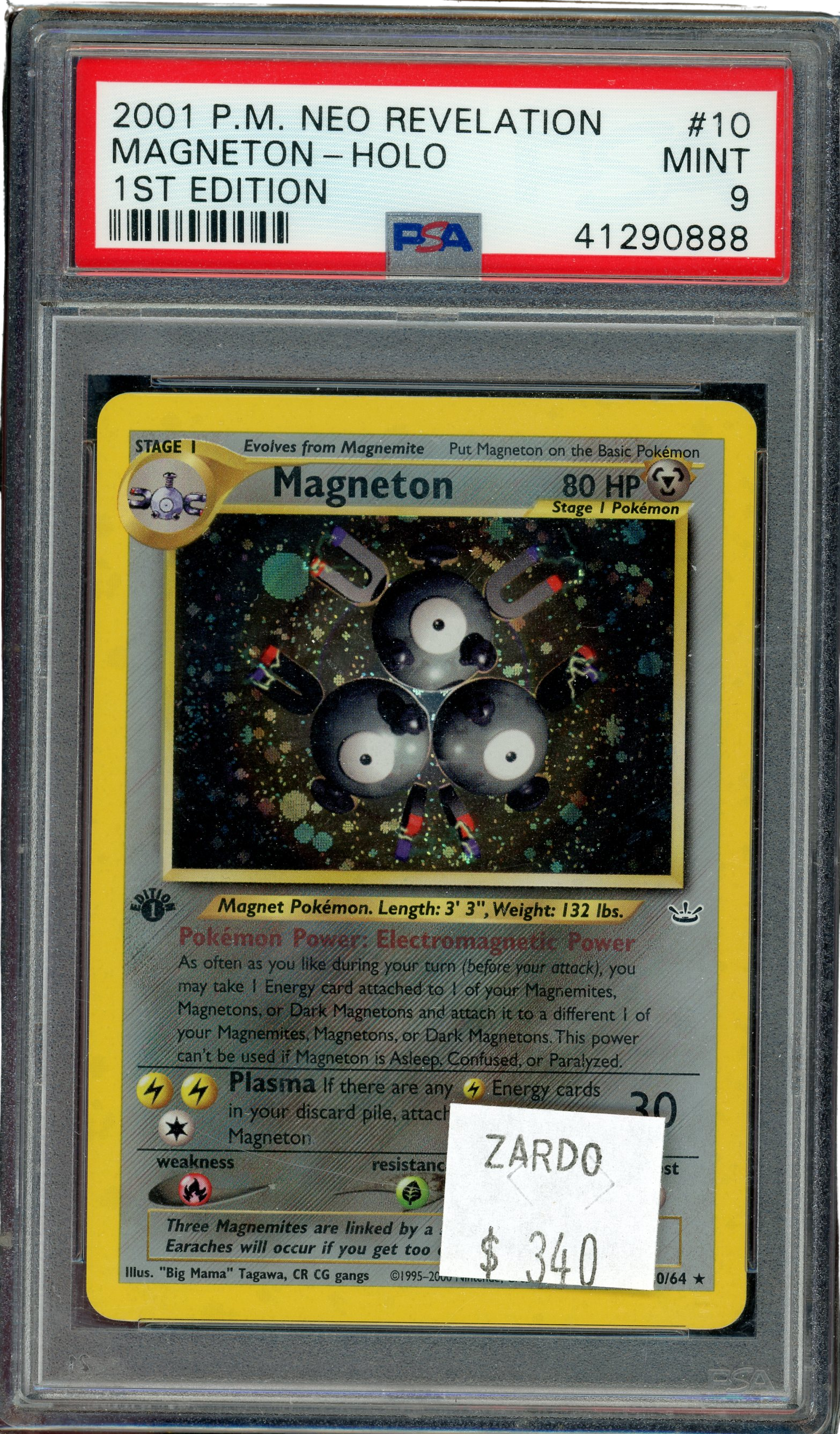 PSA 10 Magneton Holo 1st Ed -Neo Revelation