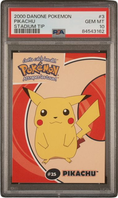 PSA 10 PIKACHU STADIUM TIP DANONE