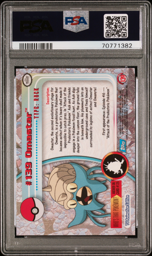 PSA Card Back