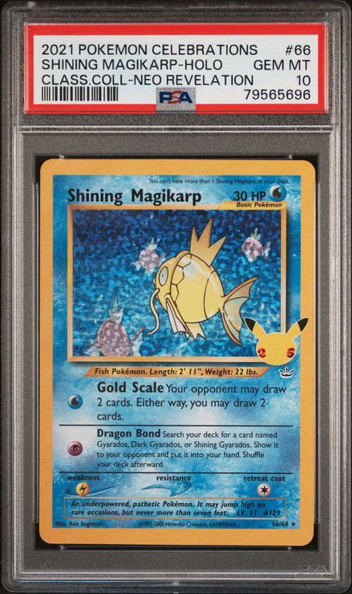 PSA 10 SHINING MAGIKARP-HOLO CLASS.COLL-NEO REVELATION PSA 10 SHINING MAGIKARP-HOLO CLASS.COLL-NEO REVELATION