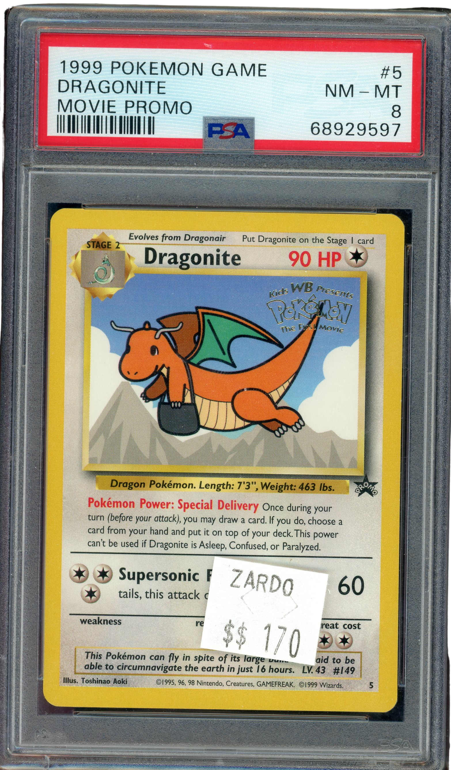 PSA 8 Dragonite -Movie Promo