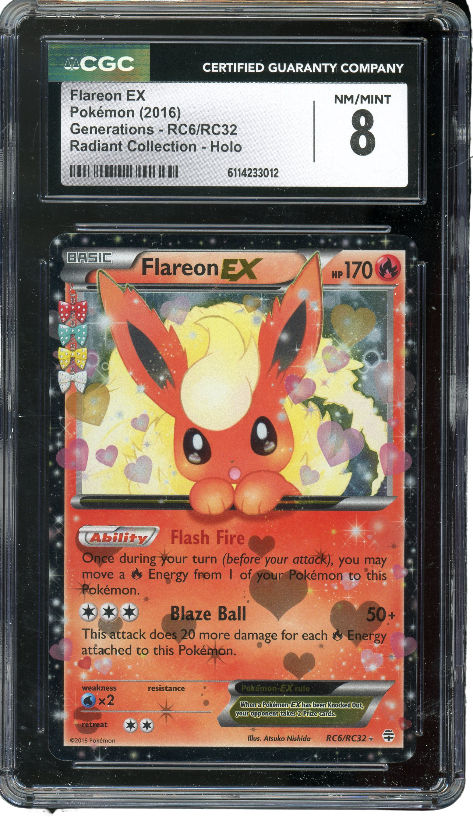 CGC 8 FLAREON EX GENERATIONS