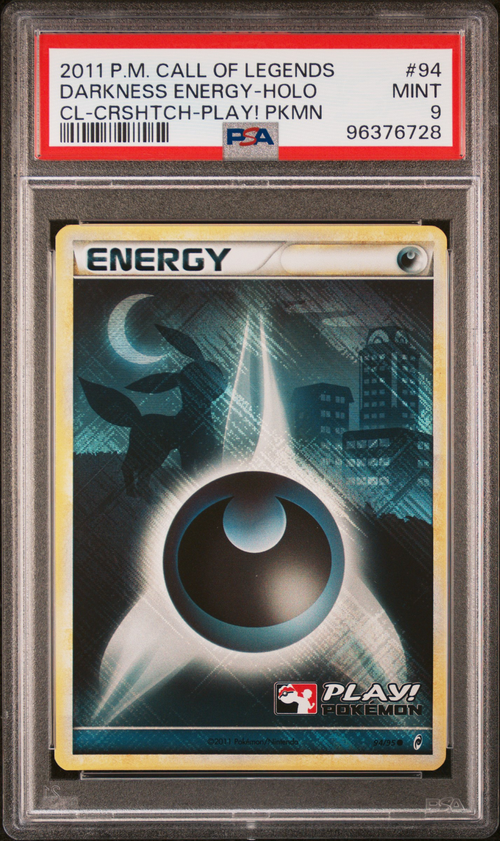 PSA 9 DARKNESS ENERGY-HOLO CROSSHATCH-PLAY! POKEMON