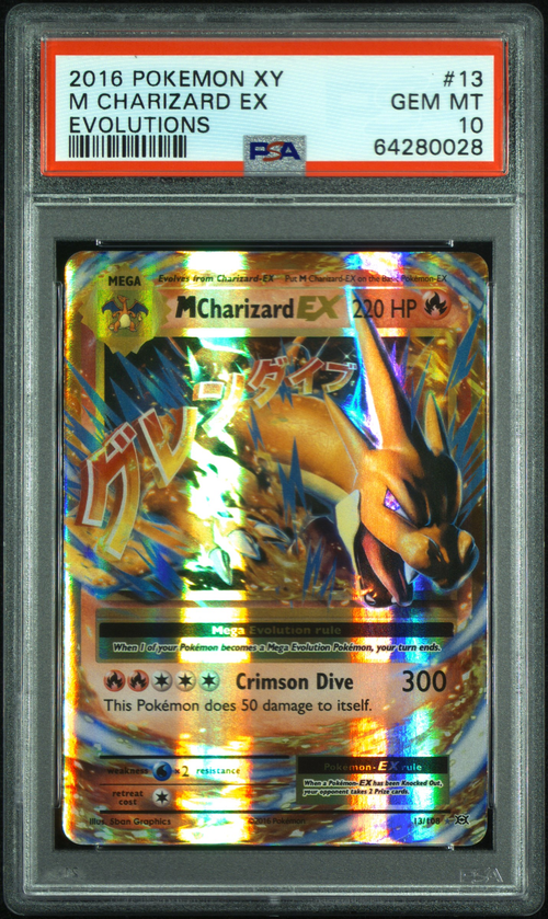 PSA 10 M CHARIZARD EX EVOLUTIONS