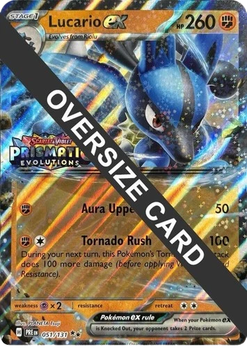 Lucario ex Prismatic Evolutions stamp - Jumbo