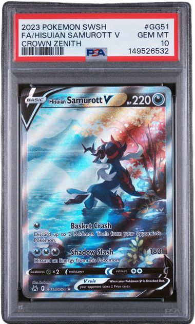 PSA 10 FA/HISUIAN SAMUROTT V CROWN ZENITH