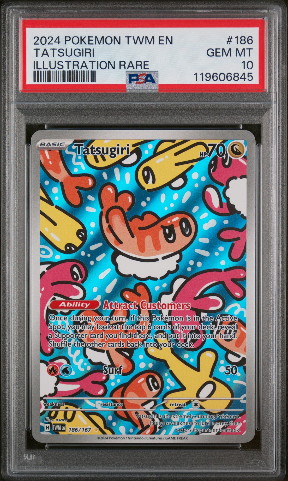 PSA 10 Tatsugiri #186/167 Twilight Masquerade