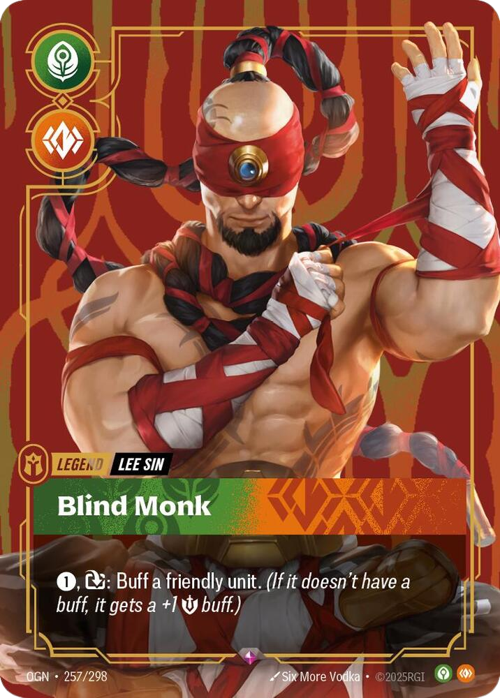 Lee Sin, Blind Monk - Riftbound Organized Play Promotional Cards (OPP)