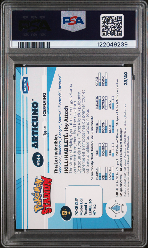 PSA Card Back