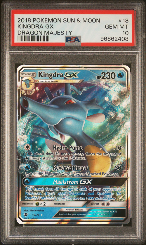 PSA 10 KINGDRA GX DRAGON MAJESTY
