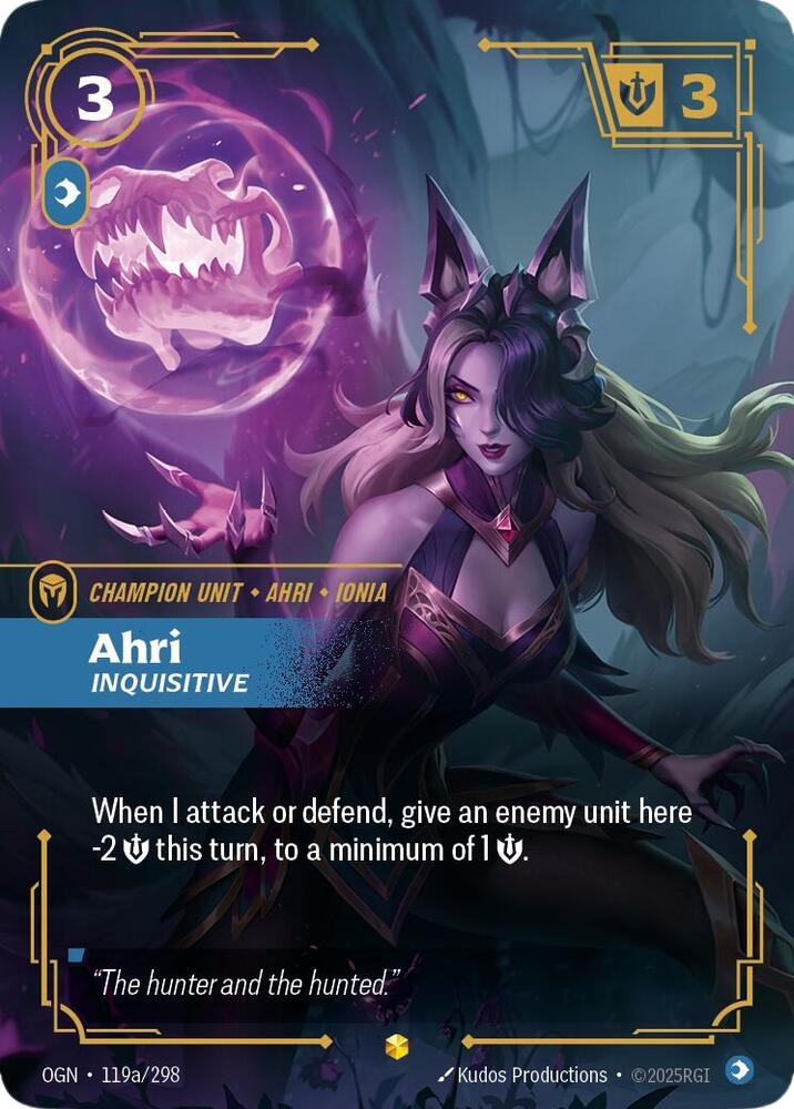 Ahri, Inquisitive (Alternate Art) - Origins (OGN)