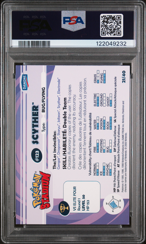 PSA Card Back