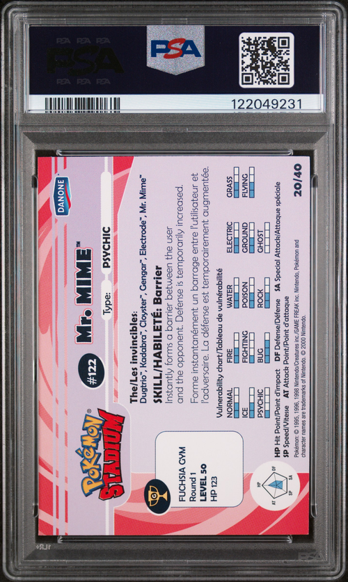 PSA Card Back