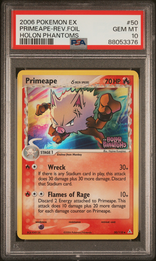 PSA 10 PRIMEAPE-REV.FOIL HOLON PHANTOMS