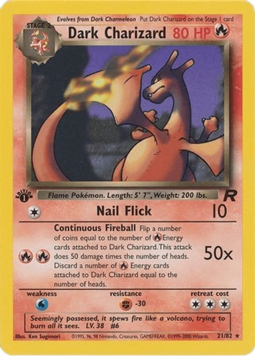 Dark Charizard - 21/82 - Rare 1st Edition - ZardoCards