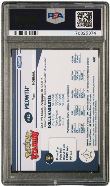 PSA 9 MEOWTH SHINY STADIUM TIP