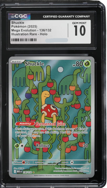 CGC 10 SHUCKLE MEGA EVOLUTION