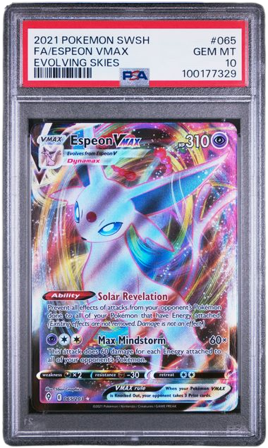 PSA 10 FA/ESPEON VMAX EVOLVING SKIES