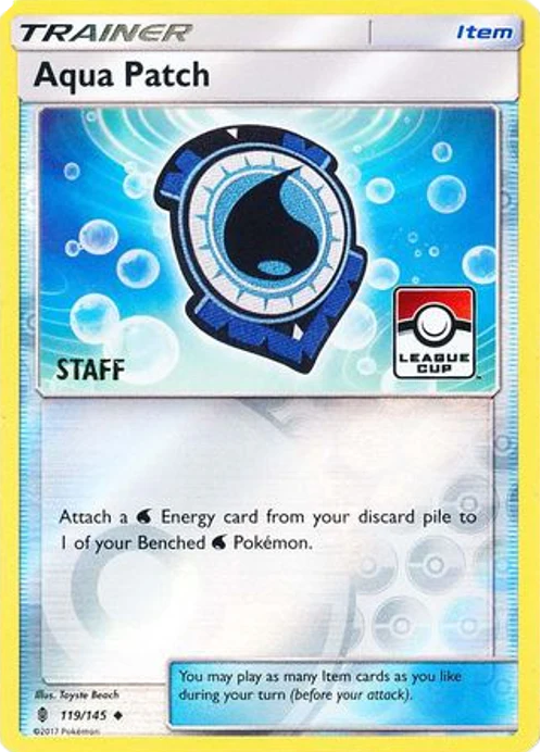 Aqua Patch - 119/145 - (Staff) League Cup Promo