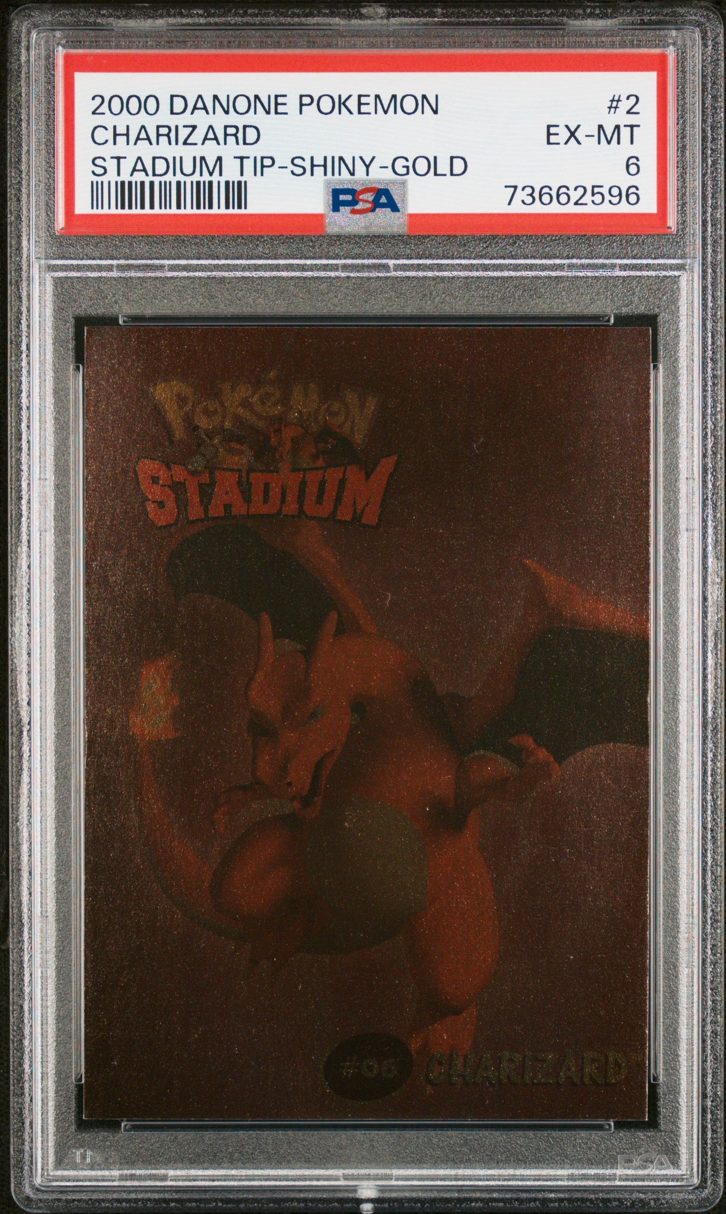 PSA 6 CHARIZARD STADIUM TIP-SHINY-GOLD
