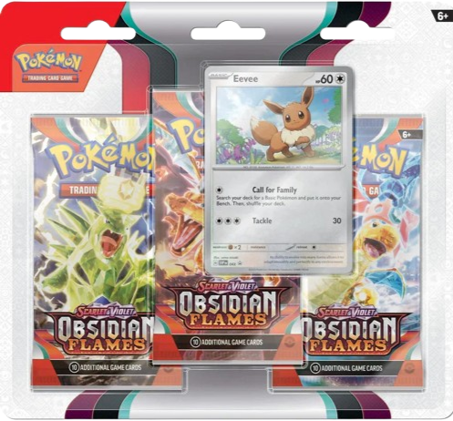 Obsidienne Flammes Évoli 3-Pack Blister