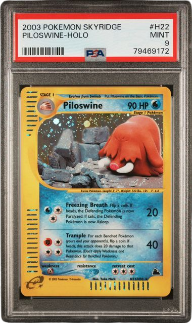 PSA 9 PILOSWINE HOLO SKYRIDGE