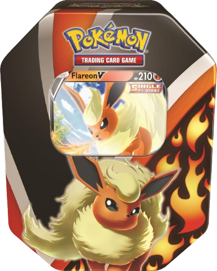 Flareon V Eevees Evolution Tin