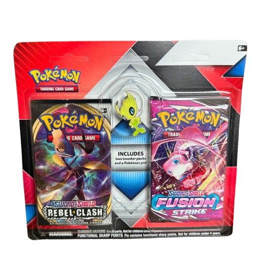 Celebi Pin Battle Styles & Fusion Strike 2-Packs Blister