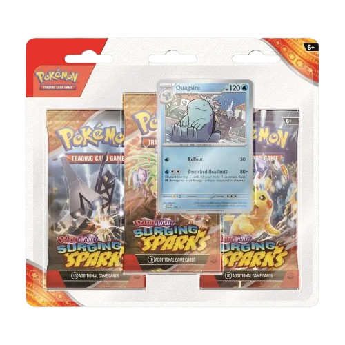 Surging Sparks 3-Pack Blister w/ Quagsire Promo