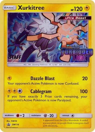 Xurkitree - Sun & Moon Forbiden Light - Pre release STAFF Promo - SM116 (MP)