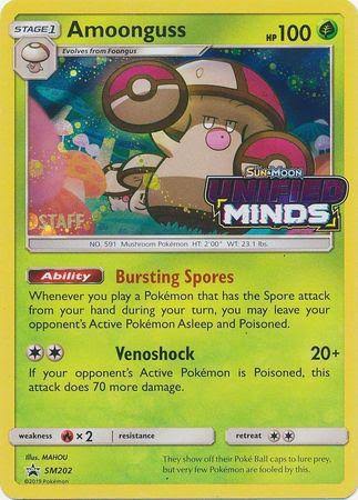 Amoonguss - Sun & Moon Unified Minds - Pre release STAFF Promo - SM202 (NM)