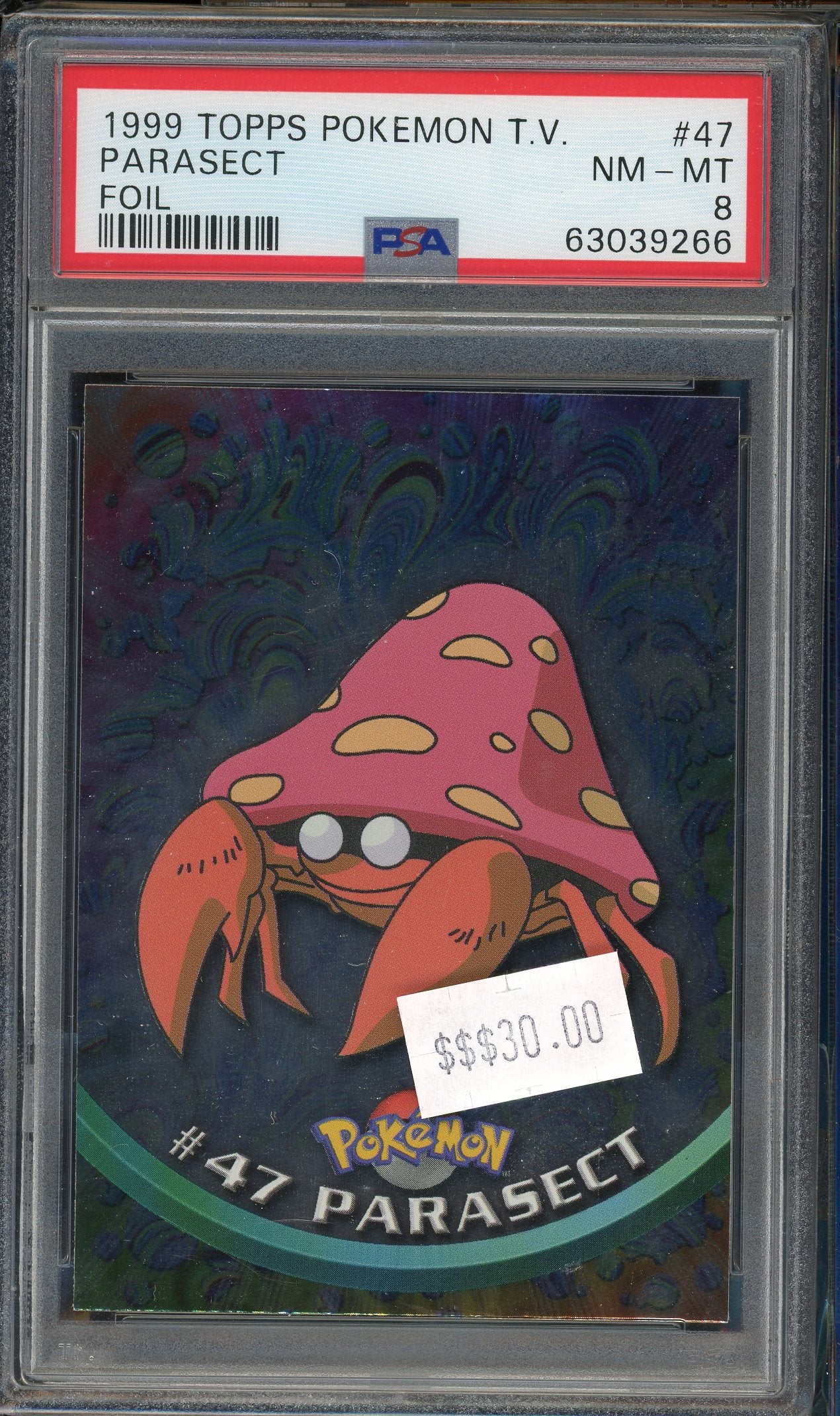 PSA 8 PARASECT FOIL