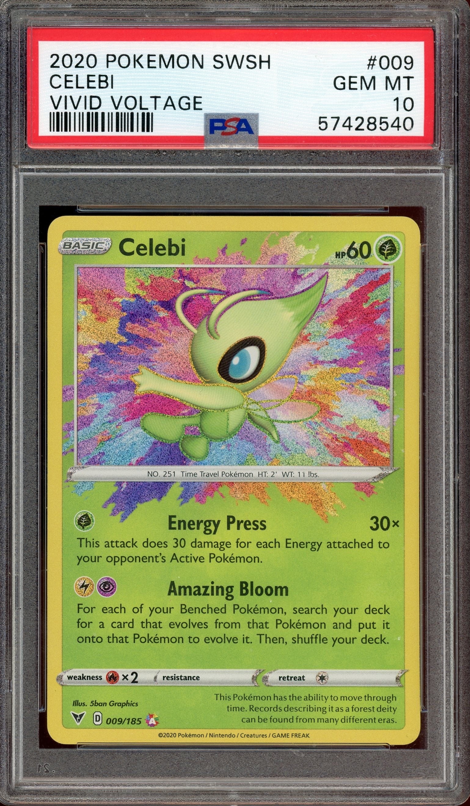 PSA 10 CELEBI VIVID VOLTAGE