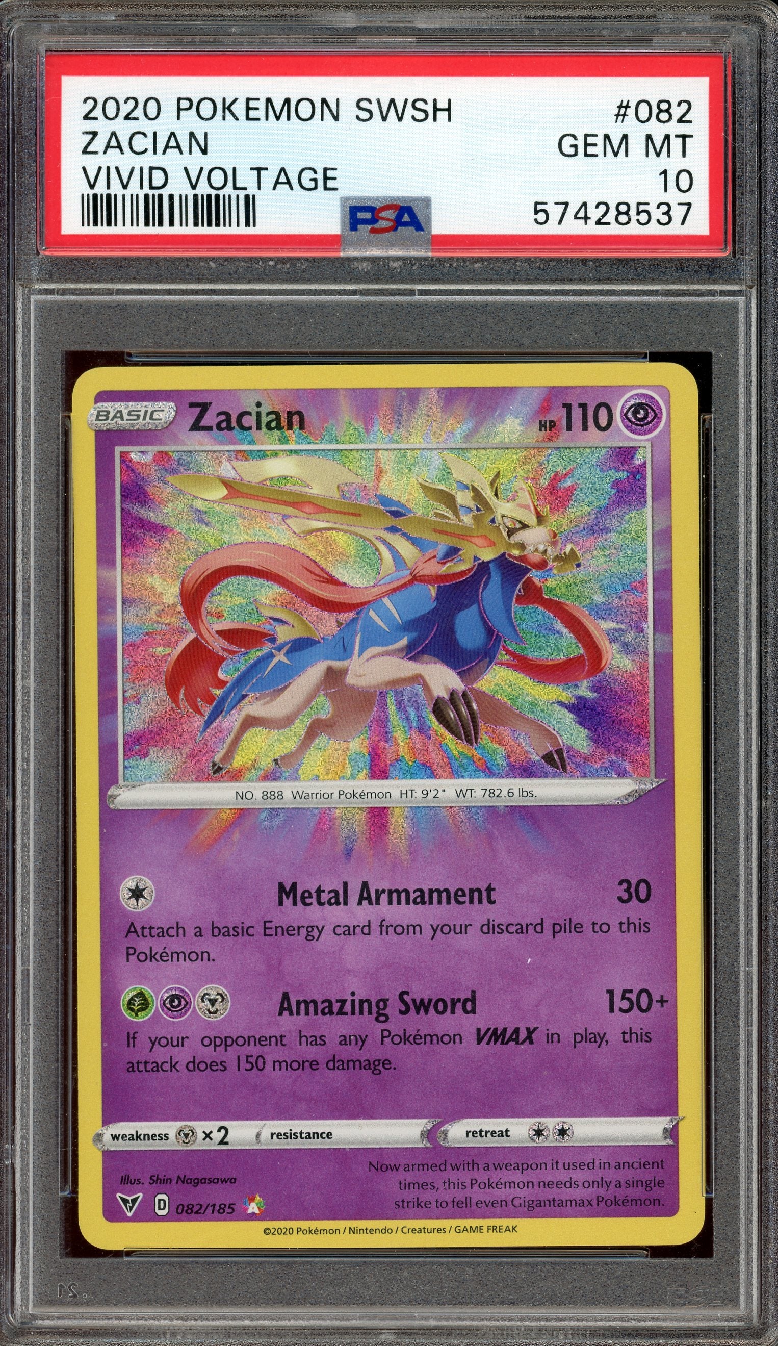 PSA 10 ZACIAN VIVID VOLTAGE