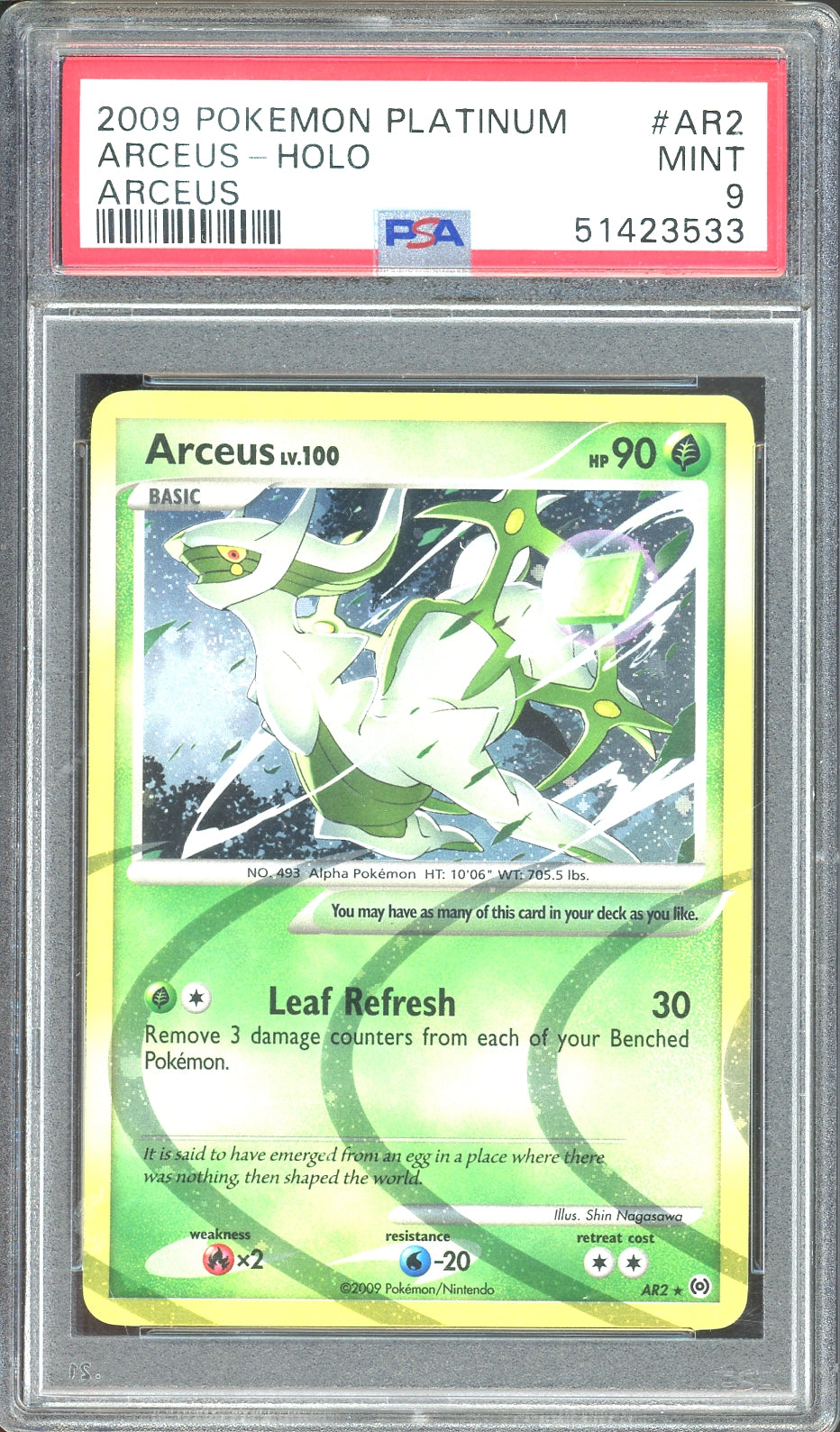 PSA 10 ARCEUS-HOLO ARCEUS