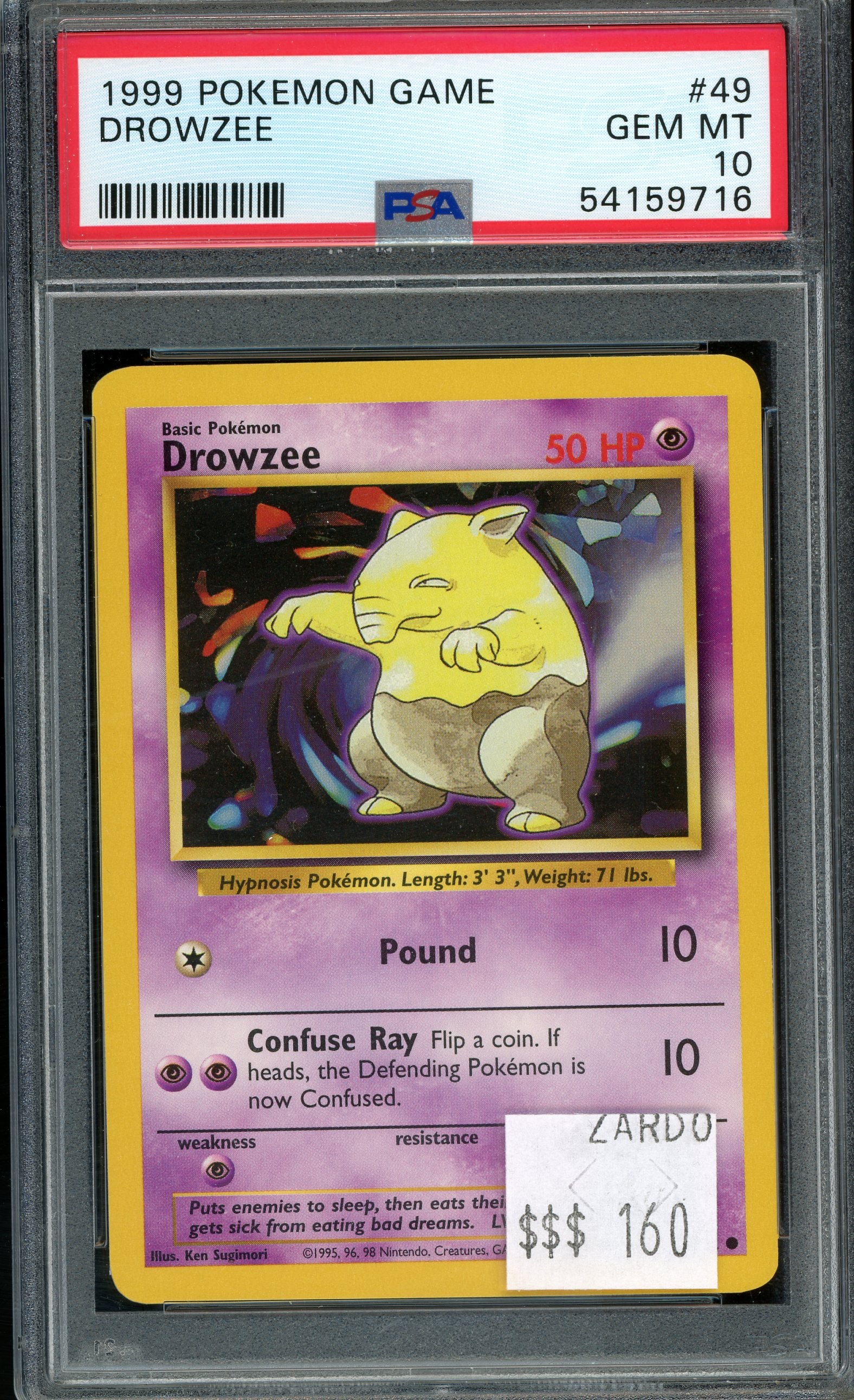 PSA 10 DROWZEE