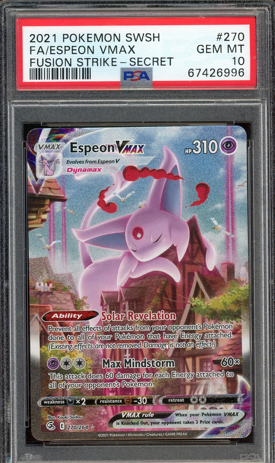 PSA 10 FA/ESPEON VMAX FUSION STRIKE