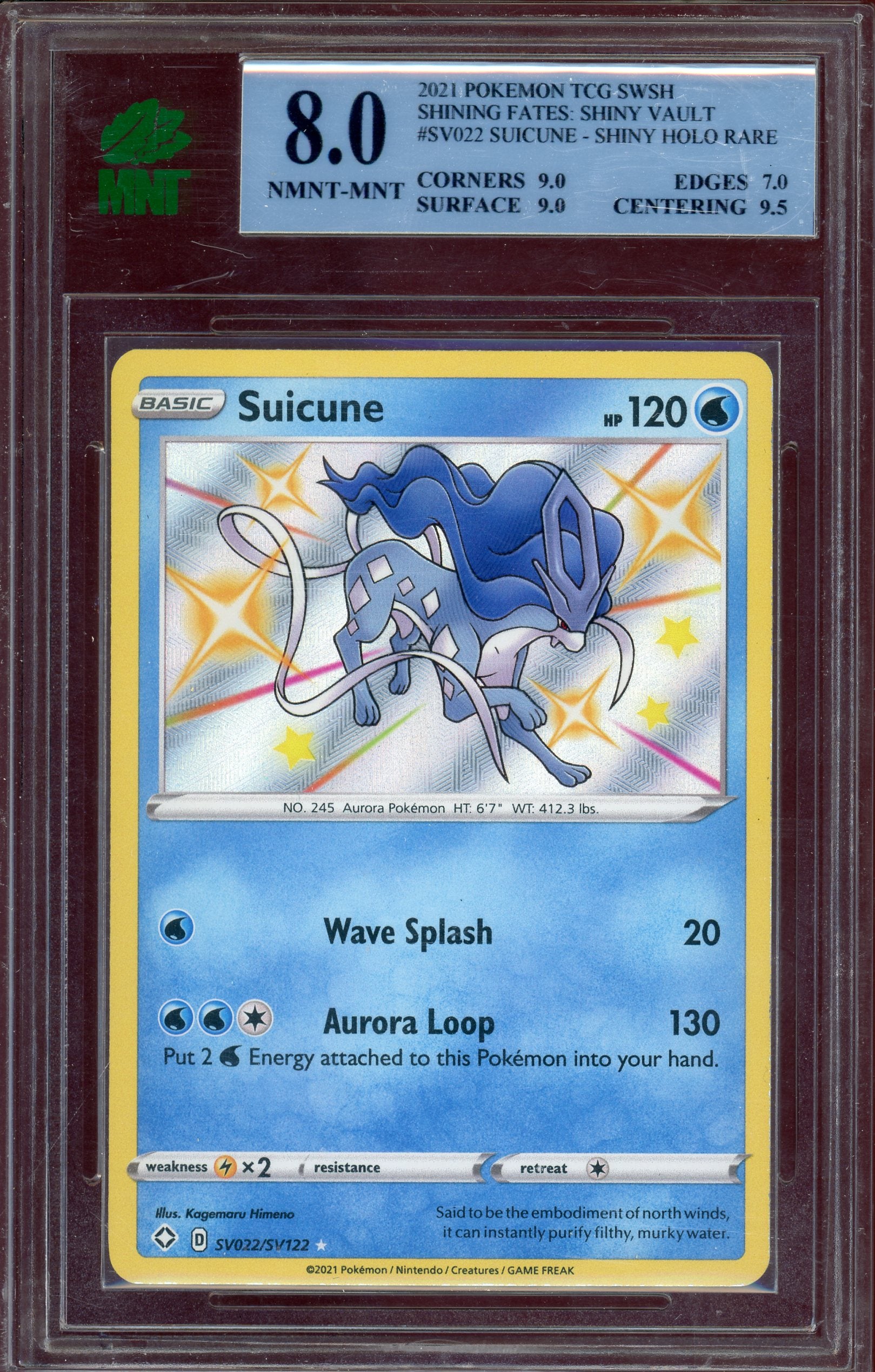 MNT 8 SUICUNE SHINING FATES