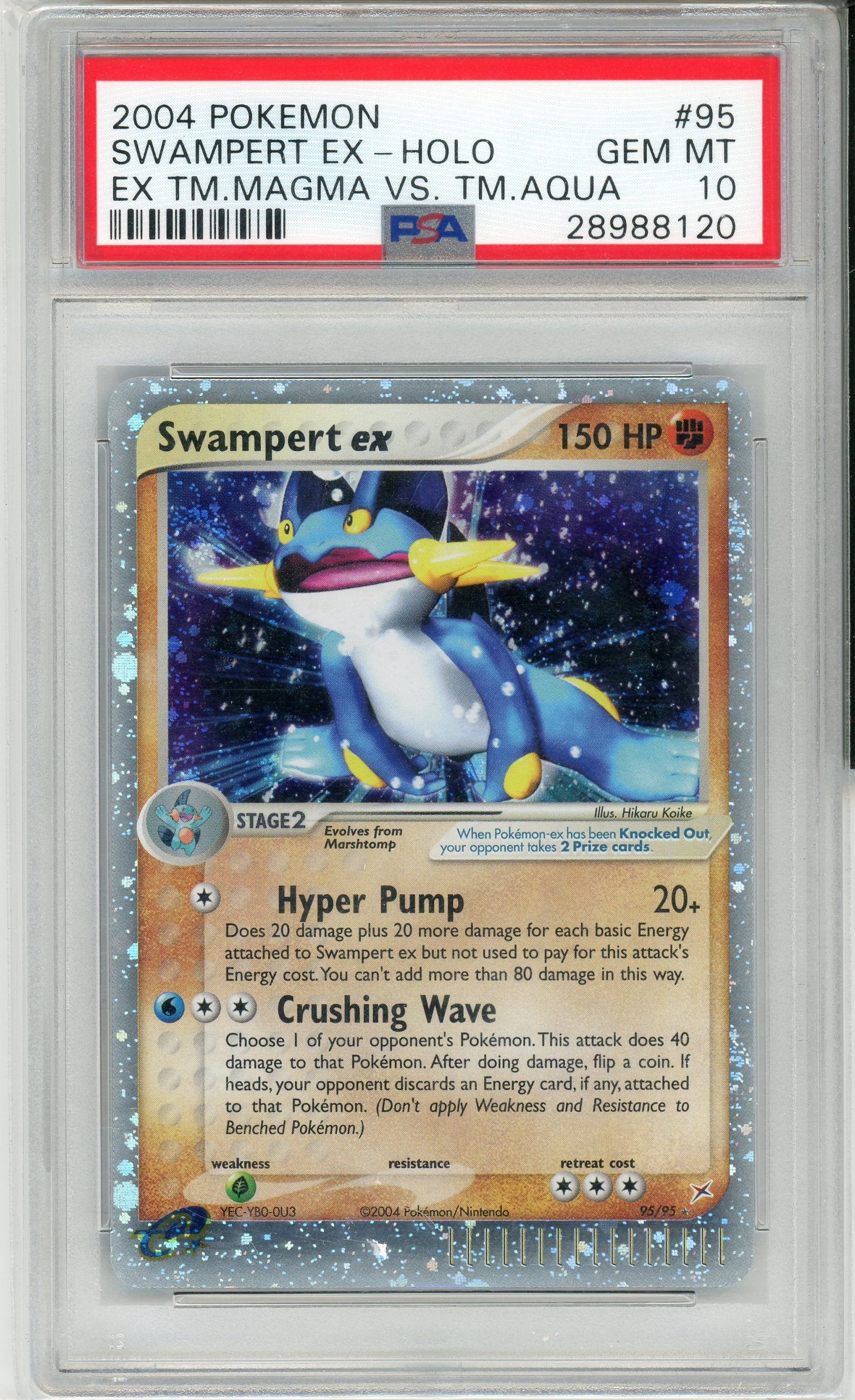 PSA 10 SWAMPERT EX-HOLO