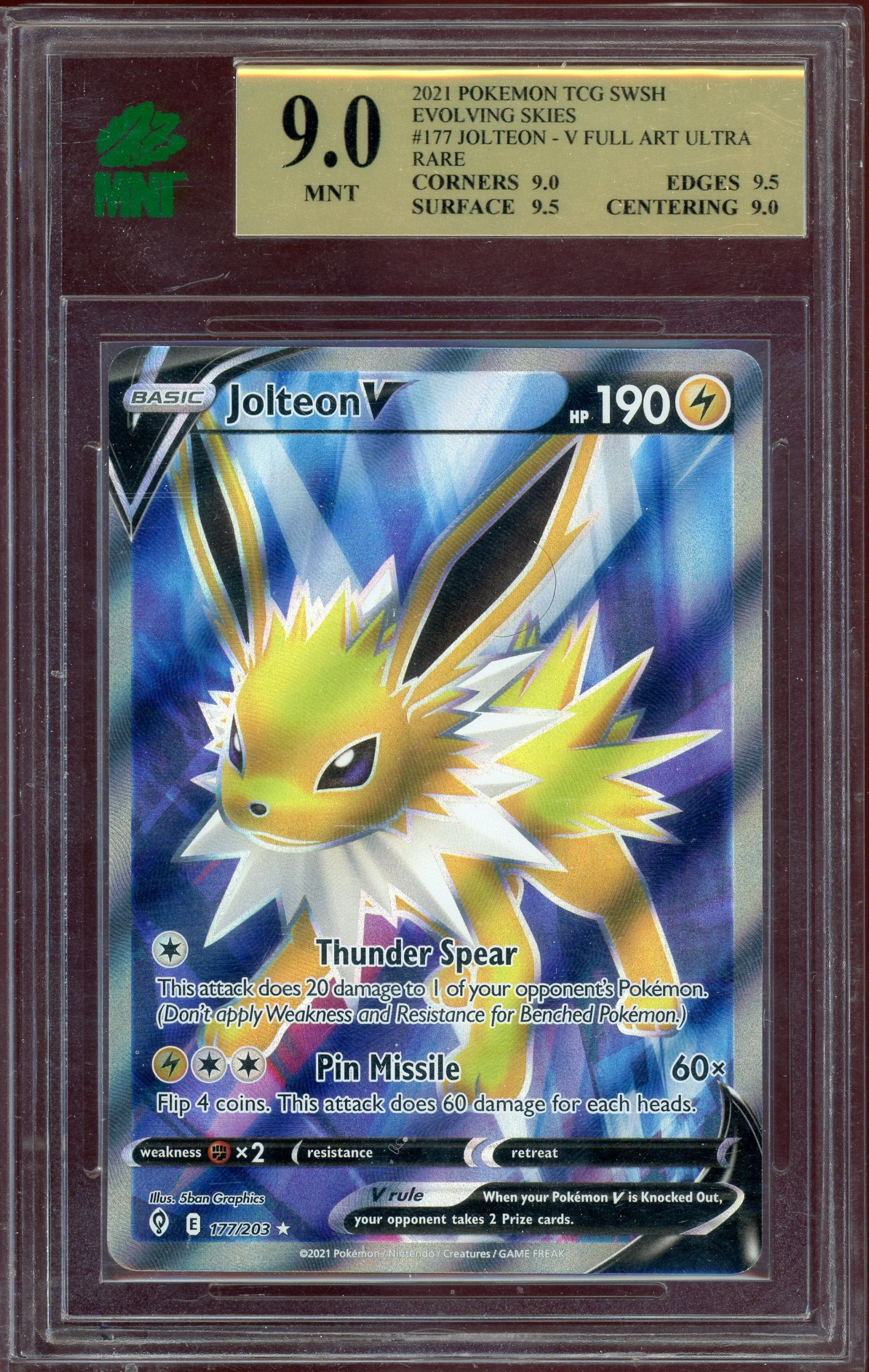 MNT 9 JOLTEON V EVOLVING SKIES