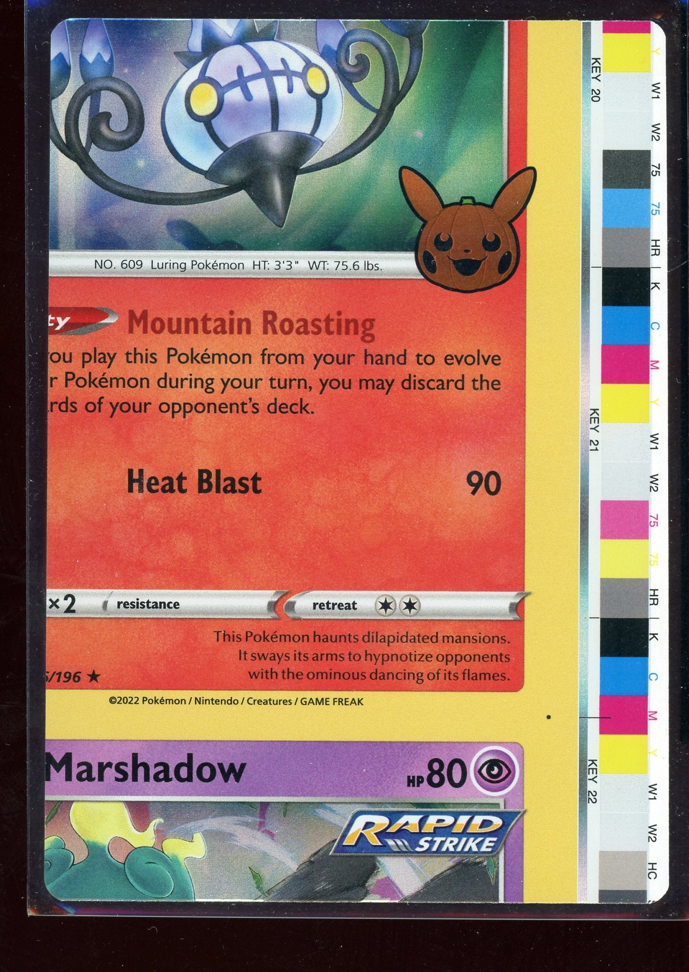 Non Factory Cut (NFC) Card 2023 Trick Or Trade Halloween Stamp (With Border)