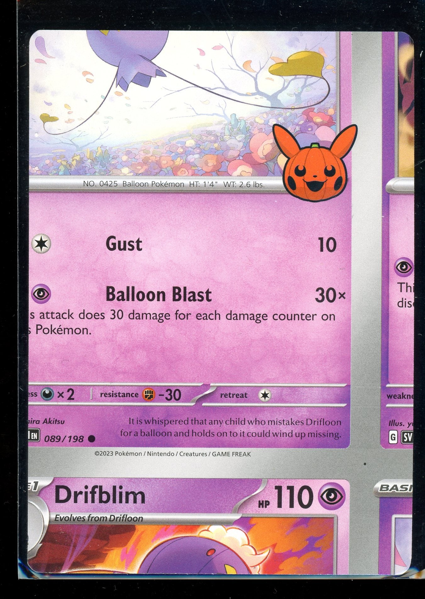 Non Factory Cut (NFC) Card 2023 Trick Or Trade Halloween Stamp