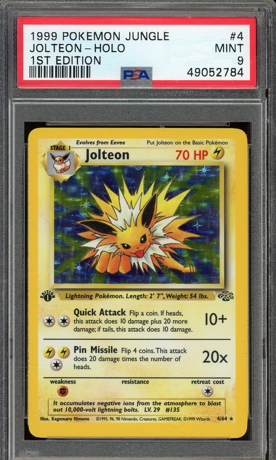 PSA 9 JOLTEON HOLO JUNGLE 1ST EDITION
