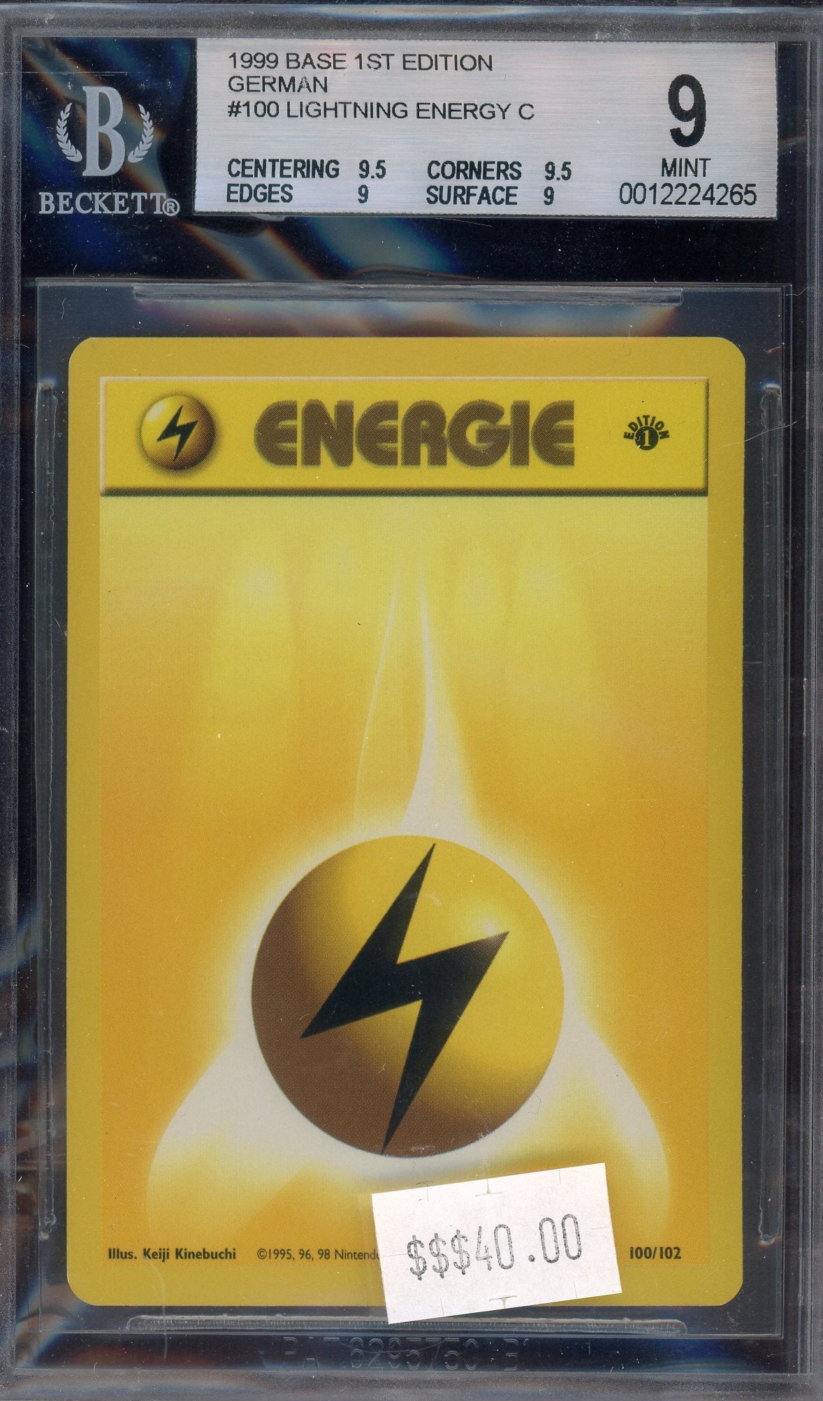 BGS 9 Lightning Energy 1st Edition German